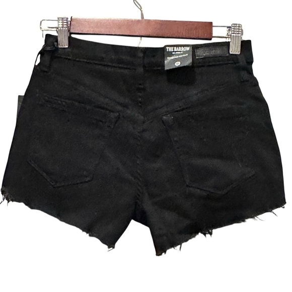 Blank NYC The Barrow Vintage High Rise Black Distressed 3” Inseam Shorts Size 25 - Picture 5 of 10